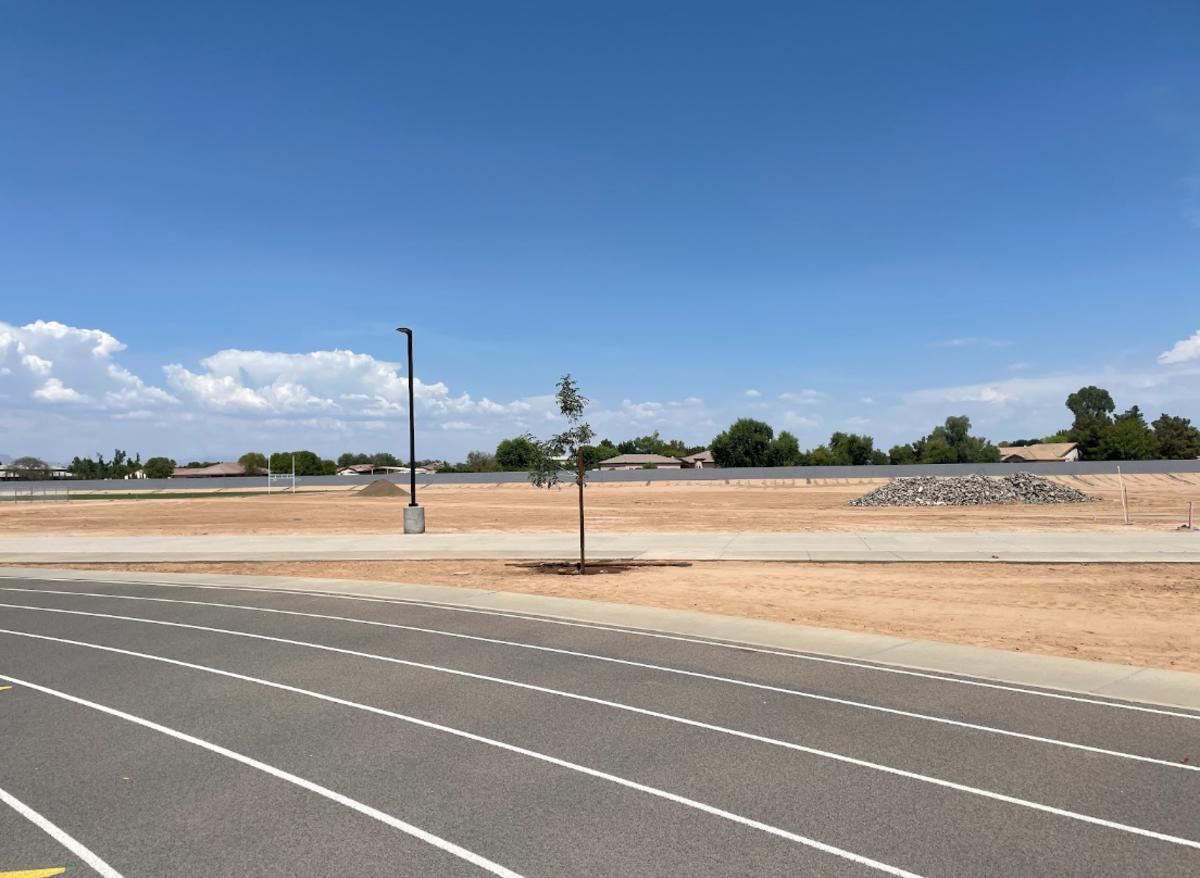 Space for additional practice fields.